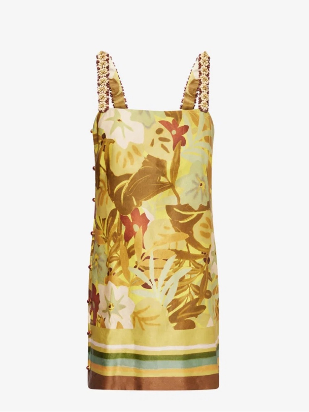 Alemais maxi beaded woven mini dress